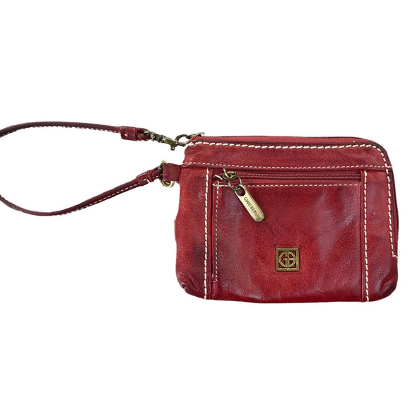 Giani Bernini Red Leather Wristlet Wallet - Picture 2 of 16